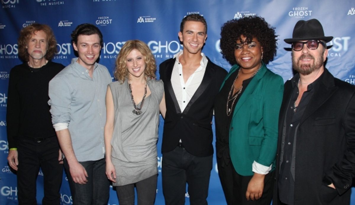 Glen Ballard, Bryce Pinkham, Caissie Levy, Richard Fleeshman, Da'vine Joy Randolph & Dave Stewart at 