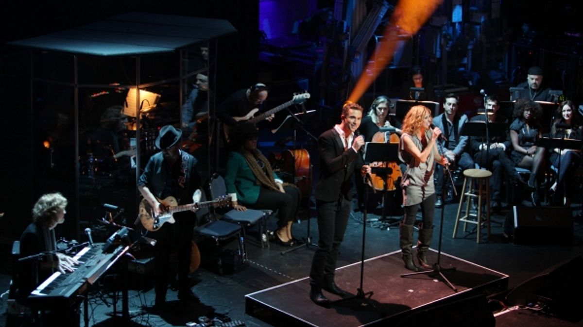 Richard Fleeshman & Caissie Levy at 