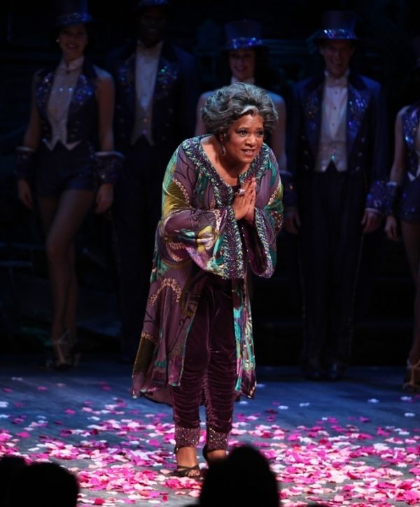 Terri White takes a bow on opening night. Photo