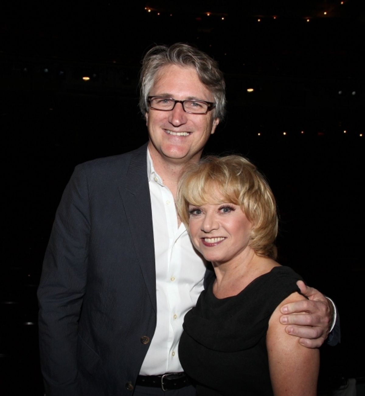 Elaine Paige and director Eric Schaeffer at the Gypsy Robe ceremony. at 