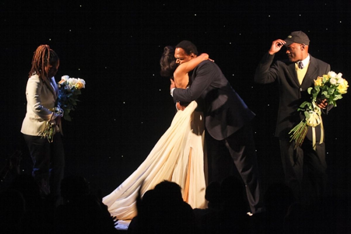 Katori Hall, Angela Bassett, Samuel L. Jackson, and Kenny Leon at 