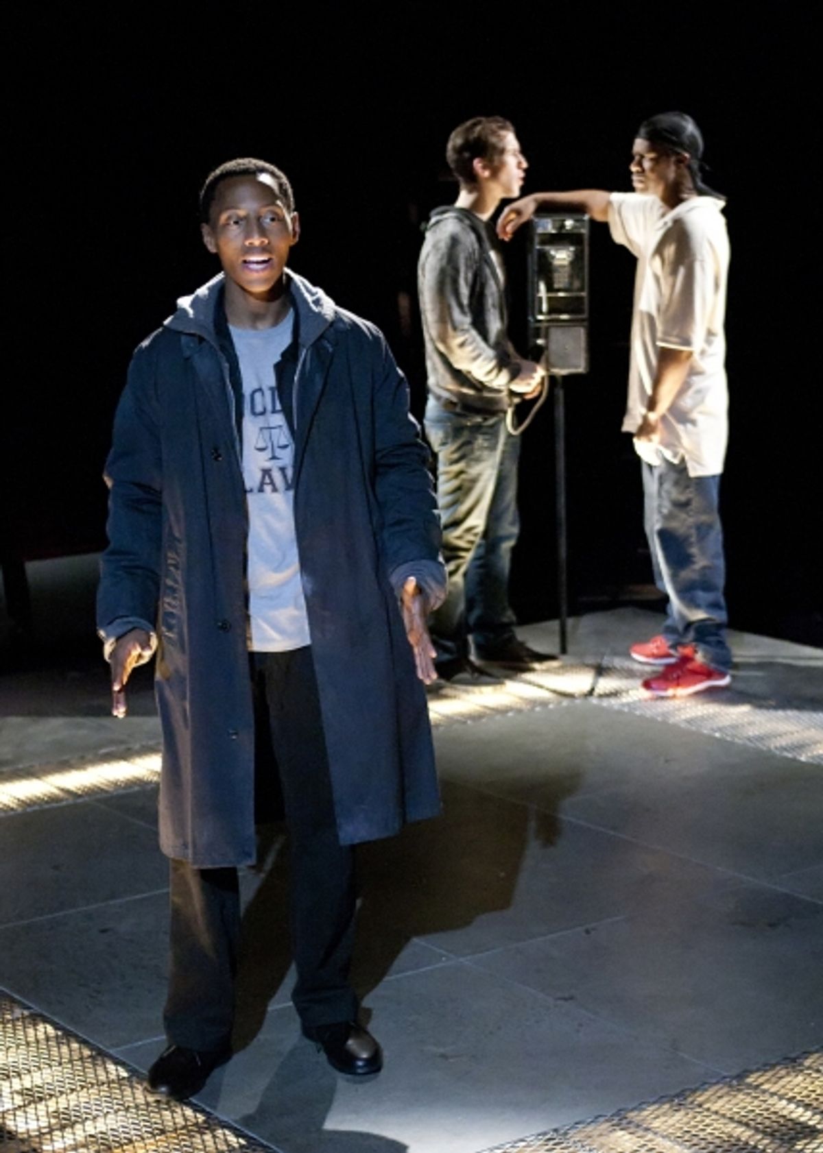 Brandon Gill as Iskinder, Evan Todd as Aaron and Jimonn Cole as Dwight at 