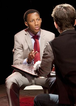 Brandon Gill as Iskinder and Evan Todd as Aaron Photo