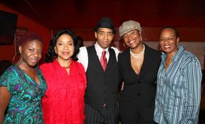 CULVER CITY, CA - JANUARY 22: (L-R) Cast member Kenya Alexander, Director Phylicia Rashad and cast members Kevin T. Carroll, Deidrie Henry and Kim Staunton pose during the party for the opening night performance of Ebony Repertory Theatre's production of @ BroadwayWorld CULVER CITY, CA - JANUARY 22: (L-R) Cast member Kenya Alexander, Director Phylicia Ra Photo