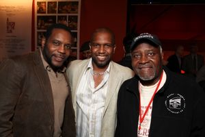 CULVER CITY, CA - JANUARY 22: (L-R) Chad L. Coleman poses with cast members Keith Arthur Bolden and Ellis E. Williams during the party for the opening night performance of Ebony Repertory Theatre's production of "A Raisin in the Sun" at Center Theat @ BroadwayWorld CULVER CITY, CA - JANUARY 22: (L-R) Chad L. Coleman poses with cast members Keith Art Photo