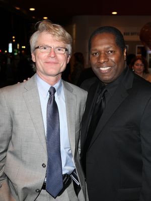CULVER CITY, CA - JANUARY 22: Edward L. Rada, CTG Managing Director (L) and Wren T. Brown, Founder Ebony Repertory Theatre (R) pose during the arrivals for the opening night performance of Ebony Repertory Theatre's production of "A Raisin in the Sun" at C @ BroadwayWorld CULVER CITY, CA - JANUARY 22: Edward L. Rada, CTG Managing Director (L) and Wren T. B Photo