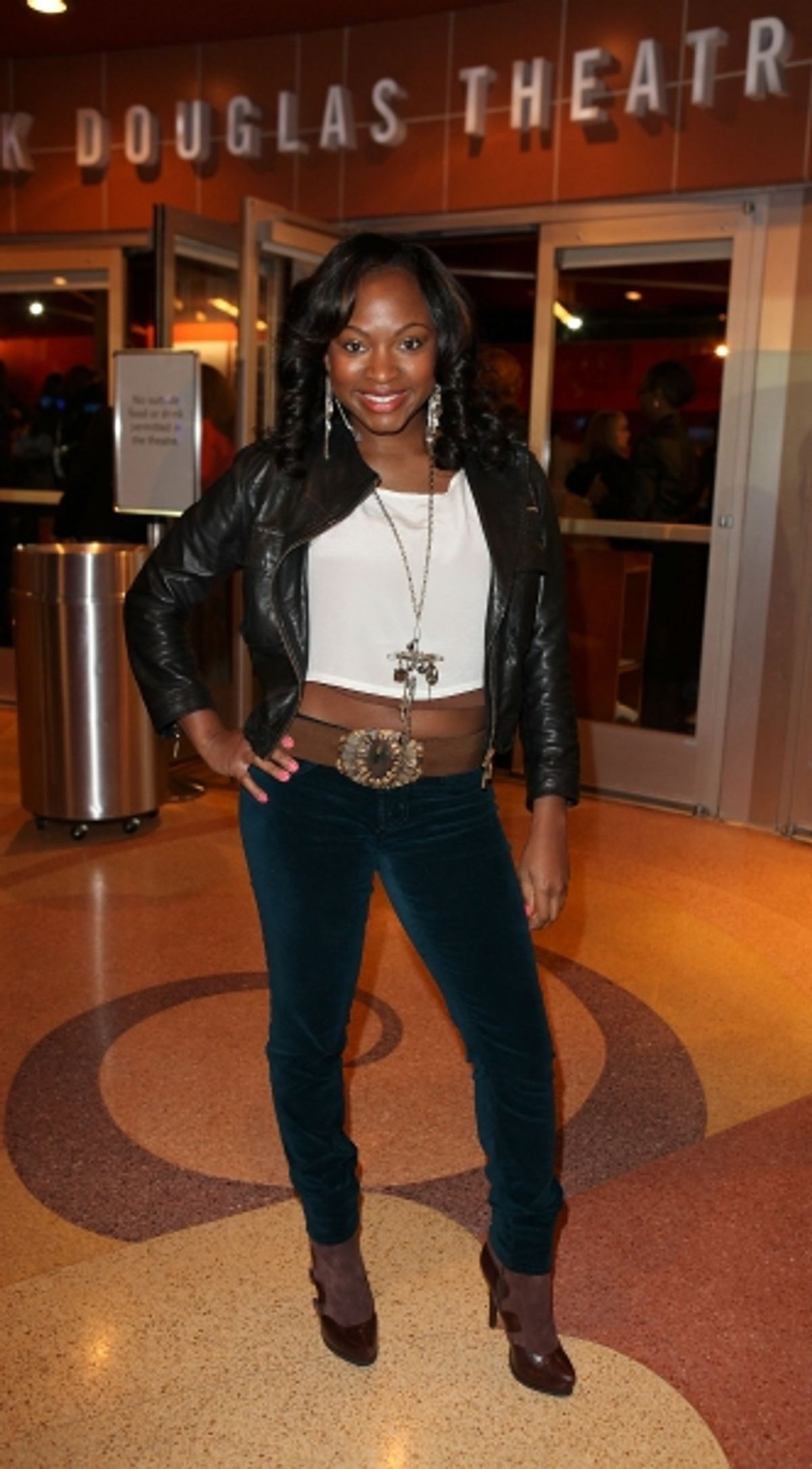 CULVER CITY, CA - JANUARY 22: Naturi Naughton poses during the arrivals for the opening night performance of Ebony Repertory Theatre's production of 'A Raisin in the Sun' at Center Theatre Group / Kirk Douglas Theatre on January 22, 2012 in Culver at 
