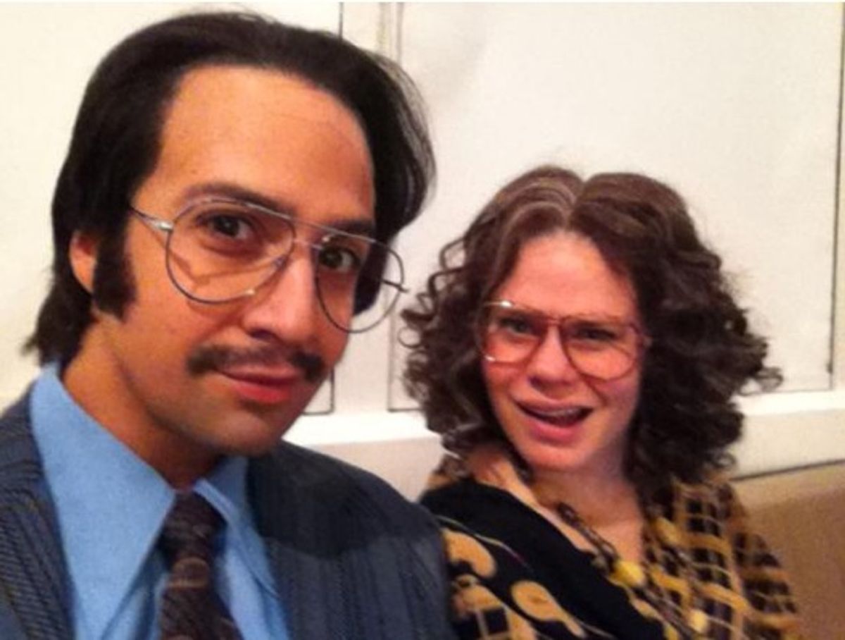 Lin-Manuel Miranda, Celia Keenan-Bolger at 