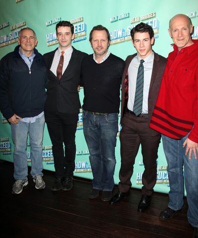 Craig Zadan, Michael Urie, Rob Ashford, Nick Jonas & Neil Meron  Photo