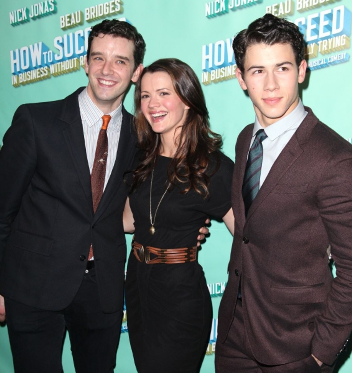 Michael Urie, Rose Hemingway & Nick Jonas  at 