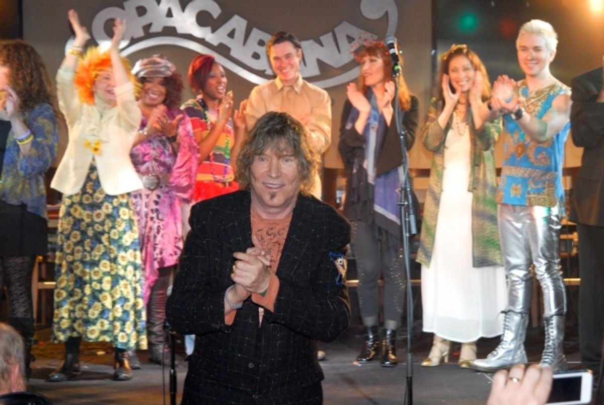 James Rado with cast of AMERICAN SOLDIER at 