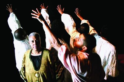 Leonard Coaxum, Jocelyn Sanders, and the cast of GEM OF THE OCEAN
 Photo