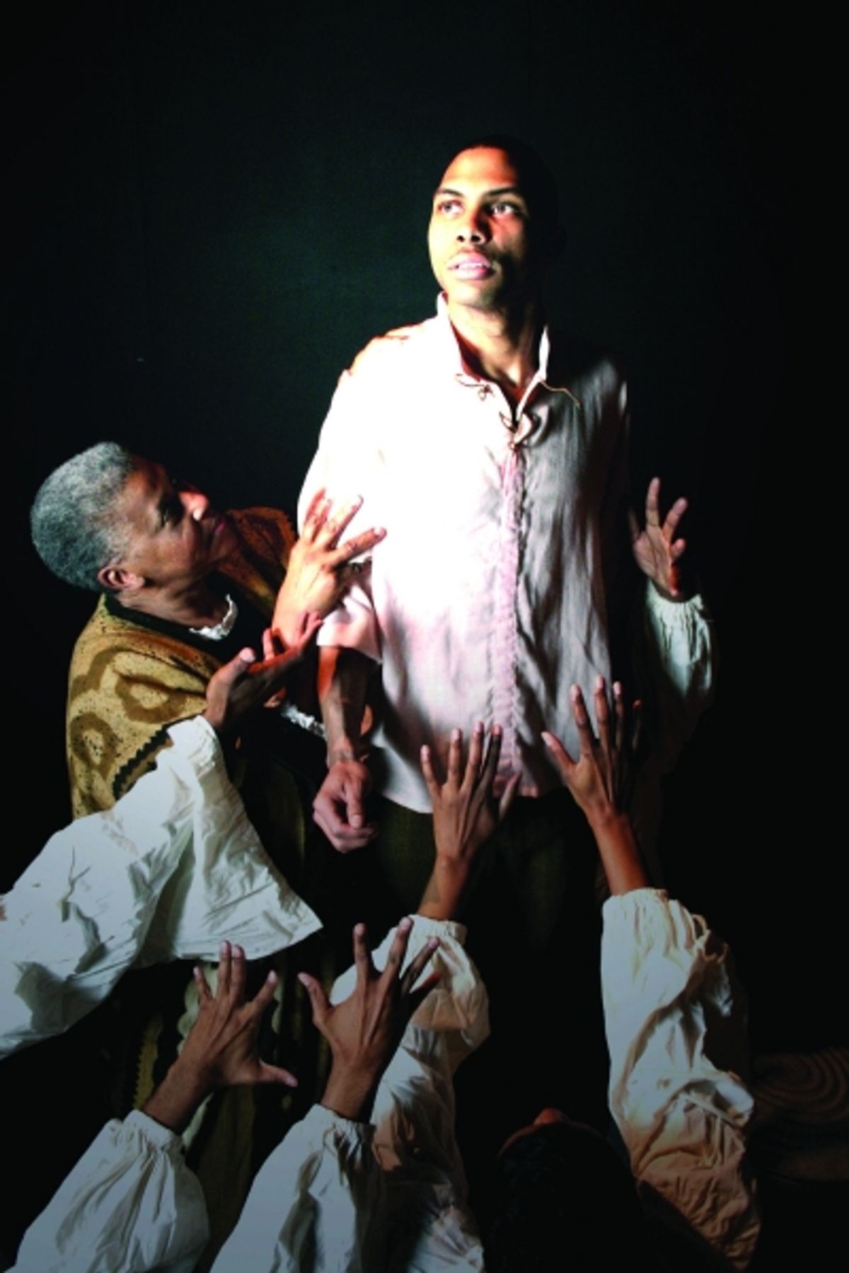 Jocelyn Sanders, Leonard Coaxum, and the cast of GEM OF THE OCEAN
 at 