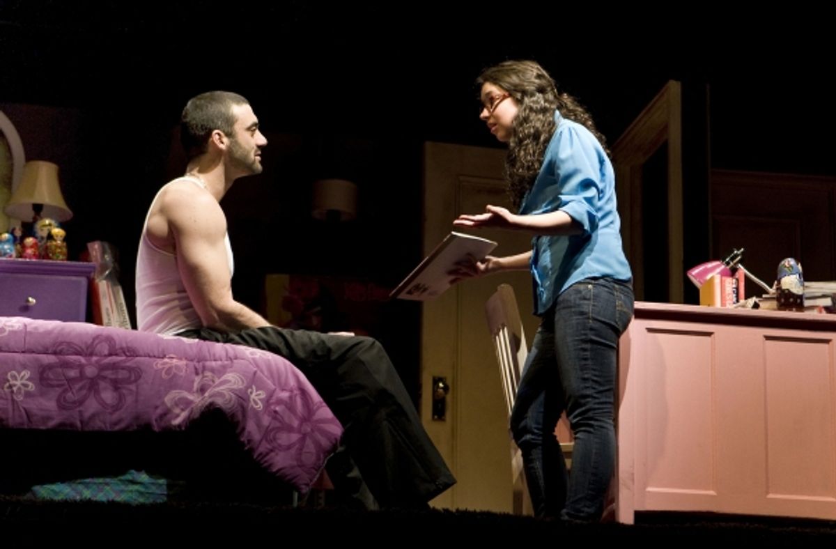 Morgan Spector, Sarah Steele at 