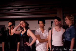 TMikaela MacGillivray, Cassie Nadeau, John Chou, Keenan Viau and Kate Etienne (Theatr Photo