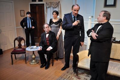 Traci Cidlik, Patti Shore Kaden, Craig Gustafson (seated), Tom Viskocil and Ken Kaden Photo