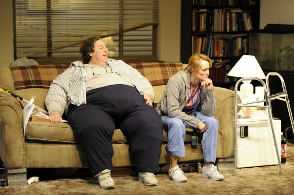 Tom Alan Robbins (Charlie) and Angela Reed  at 