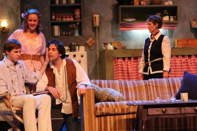  Reid O'Connell (seated), Philena Gilmer, Aaron Rumack (kneeling) and Karen Doyle Photo