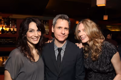 Annie Parisse, Playwright Bruce Norris and cast member Christina Kirk
 Photo
