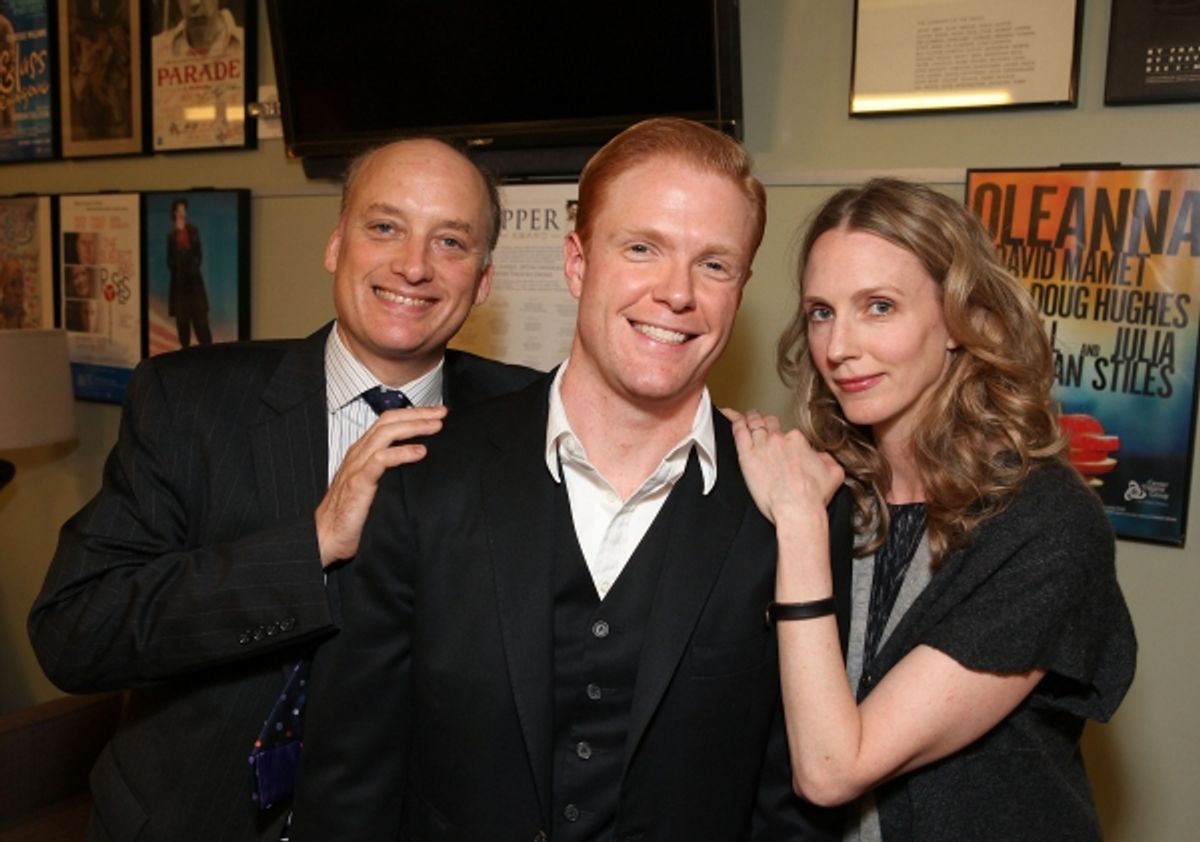 Cast members Frank Wood, Brendan Griffin and Christina Kirk
 at 