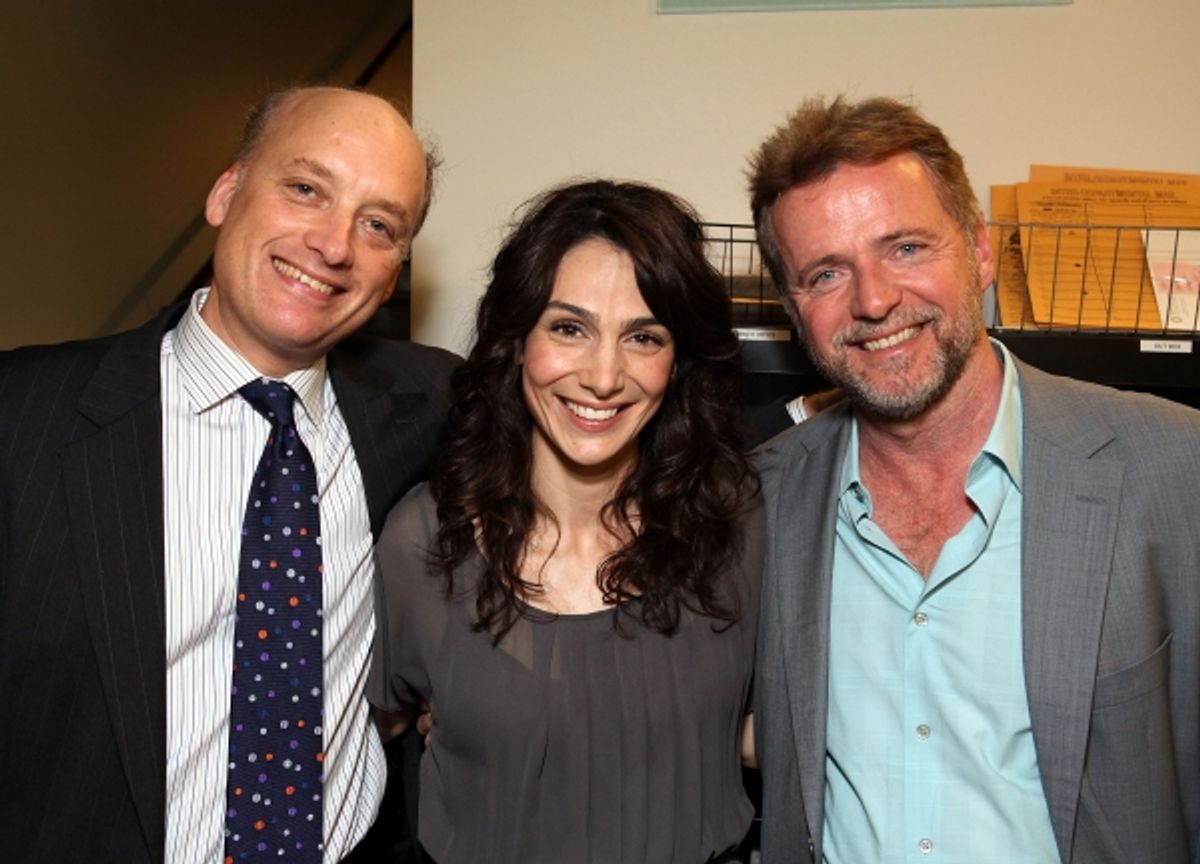 Cast members Frank Wood and Annie Parisse, Aidan Quinn 
 at 