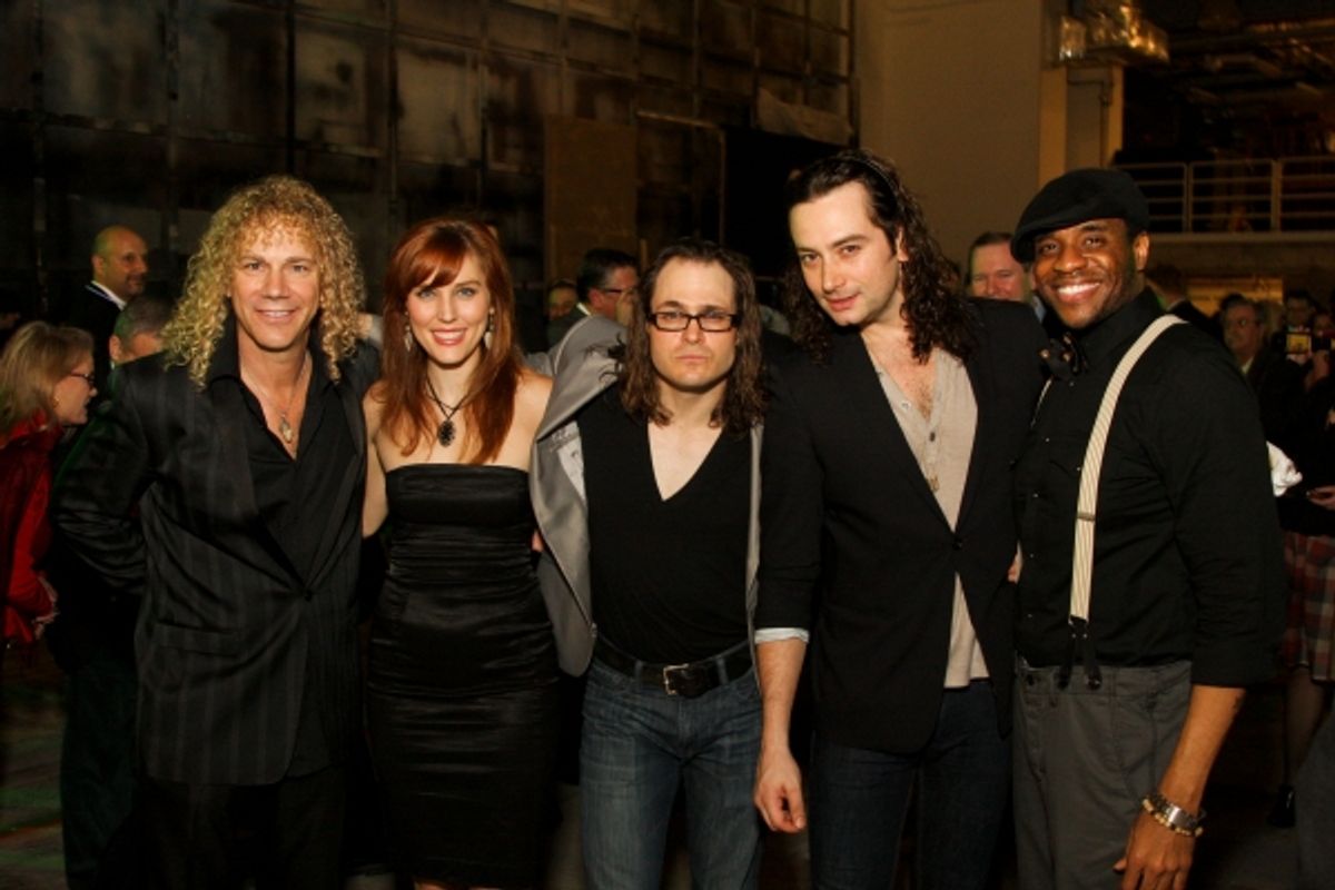  David Bryan, Mara Davi, Mitchell Jarvis, Constantine Maroulis and Antoine L. Smith at 