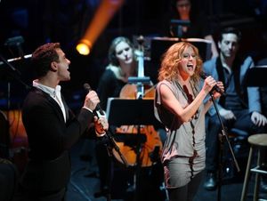Richard Fleeshman and Caissie Levy. Photo Credit: Walter McBride Photo