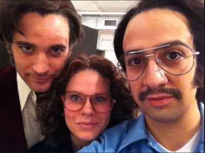 Colin Donnell, Celia Keenan-Bolger and Lin-Manuel Miranda Photo