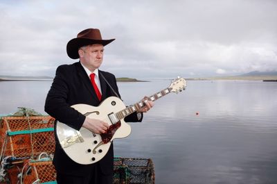 Duncan McLean, writer and member of the Lone Star Swing Band Photo