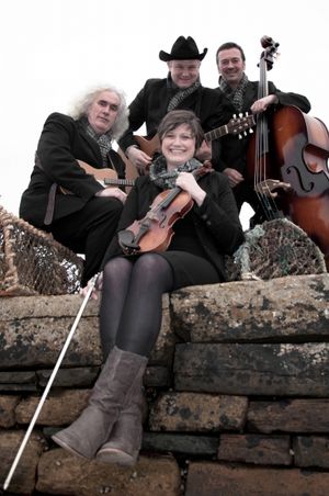 Lone Star Swing Band members Dick Levens, Duncan McLean, Iain Tait and Lynda Anderson Photo