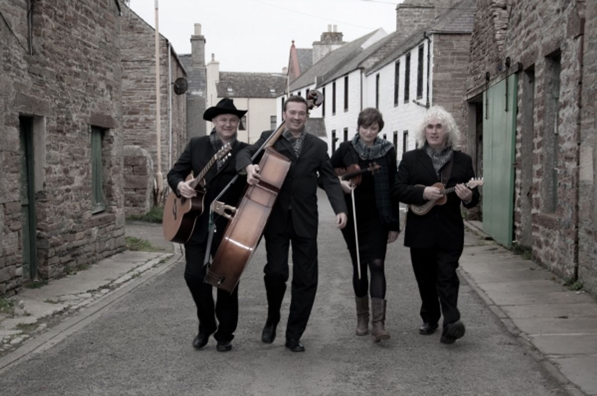 Lone Star Swing Band members Duncan McLean, Iain Tait, Lynda Anderson and Dick Levens at 