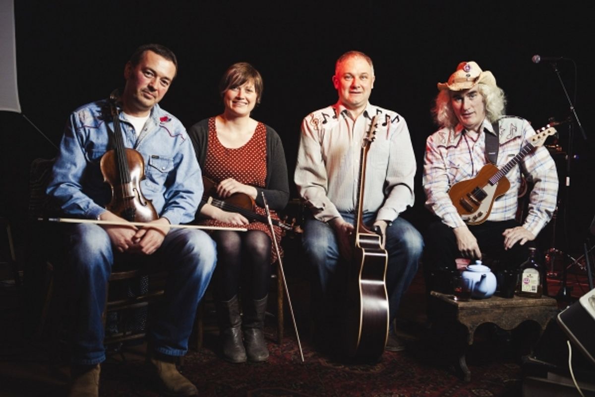 Lone Star Swing Band members Iain Tait, Lynda Anderson, Duncan McLean and Dick Levens at 