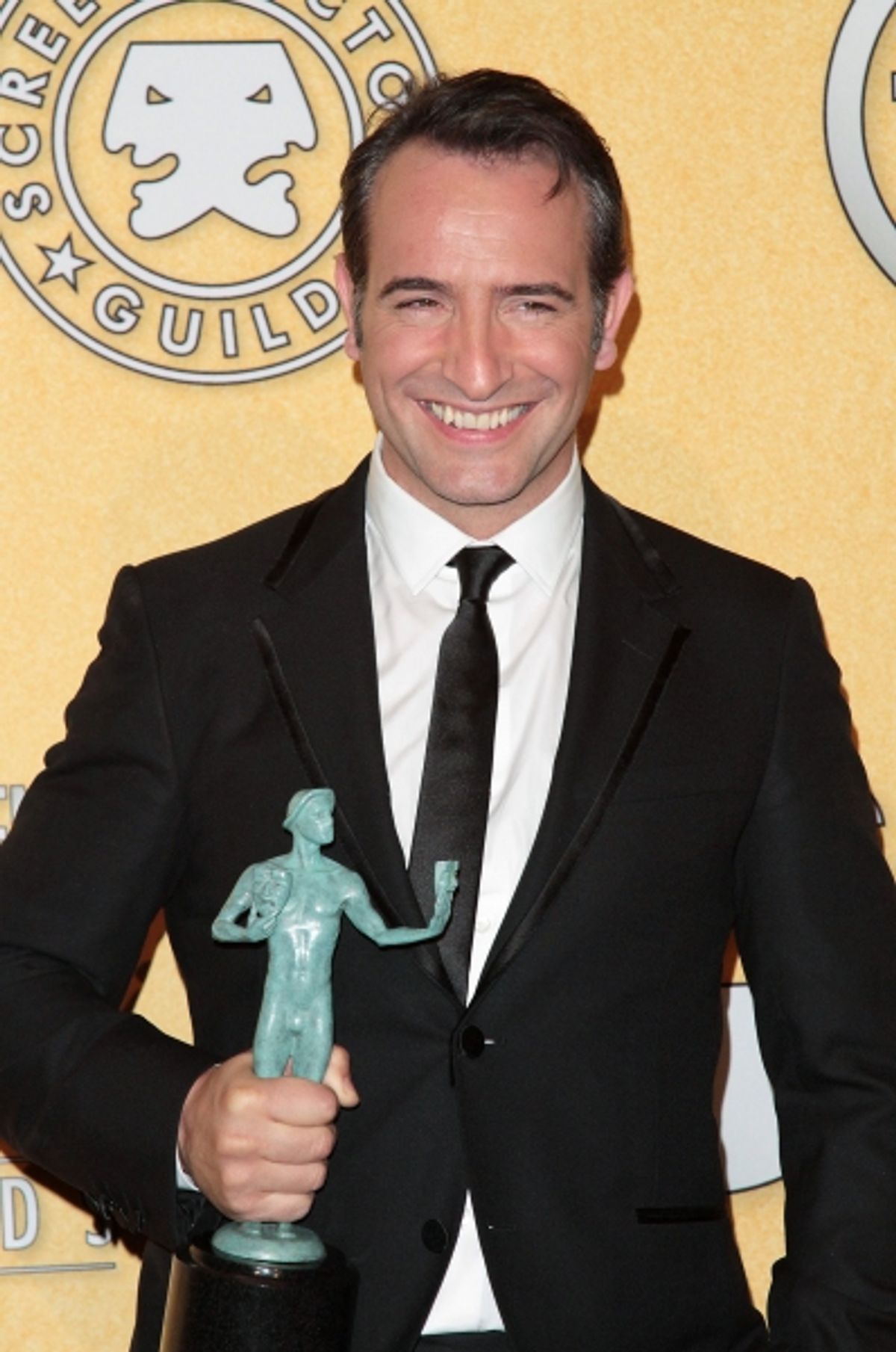 Jean DuJardin pictured at the 18th Annual Screen Actors Guild Awards - Press Room held at the Shrine Auditorium and Exposition Center in Los Angeles, CA on January 29, 2012 Ã‚Â© RD / Orchon / Retna Digital at 