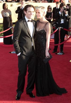 Vincent Piazza; Ashlee Simpson pictured at the 18th Annual Screen Actors Guild Awards - arrivals held at the Shrine Auditorium and Exposition Center in Los Angeles, CA on January 29, 2012 © RD / Orchon / Retna Digital @ BroadwayWorld Vincent Piazza; Ashlee Simpson pictured at the 18th Annual Screen Actors Guild Awards Photo