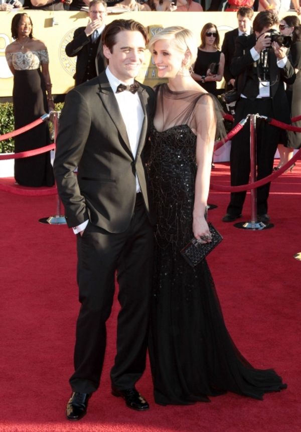 Vincent Piazza; Ashlee Simpson pictured at the 18th Annual Screen Actors Guild Awards Photo