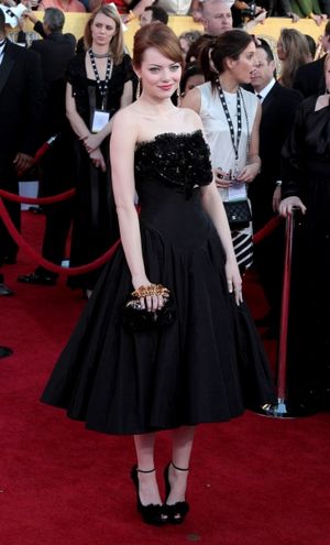 Emma Stone pictured at the 18th Annual Screen Actors Guild Awards - arrivals held at  Photo