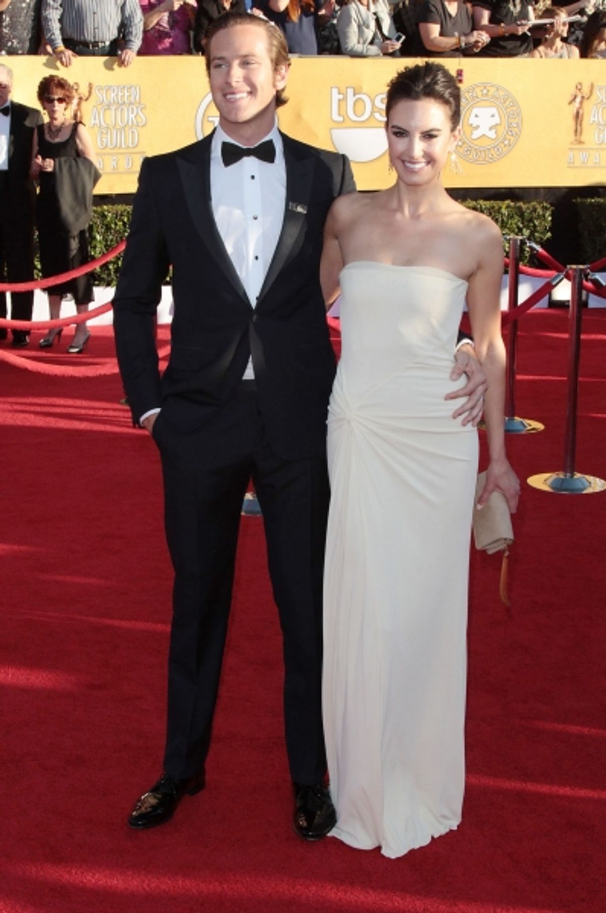 Armie Hammer & Elizabeth Chambers pictured at the 18th Annual Screen Actors Guild Awards - arrivals held at the Shrine Auditorium and Exposition Center in Los Angeles, CA on January 29, 2012 Ã‚Â© RD / Orchon / Retna Digital. at 