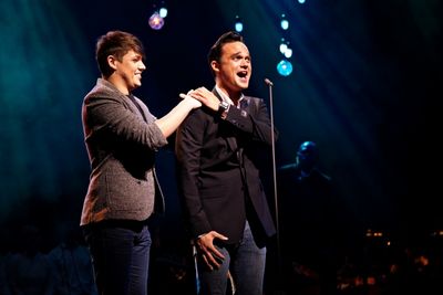 John Wilding (Abel) and Gareth Gates (Cain) Photo