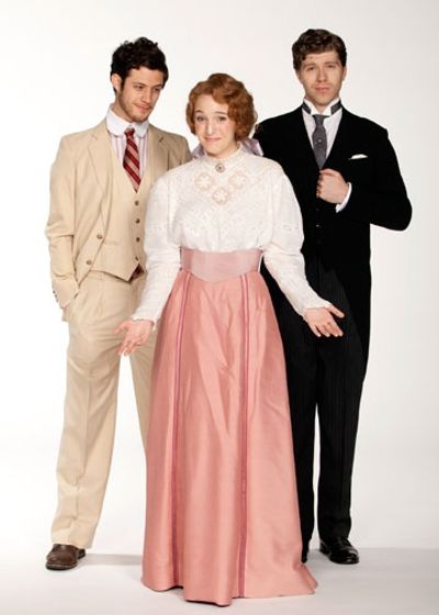 (from left) Kyle Harris stars as George Emerson, Ephie Aardema as Lucy Honeychurch an Photo