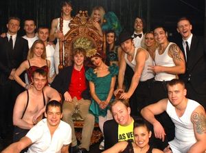 Evan Peters and the cast of ABSINTHE @ BroadwayWorld Evan Peters and the cast of ABSINTHE Photo