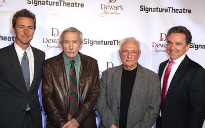 Edward Norton, Edward Albee, Frank Gehry and James Houghton Photo