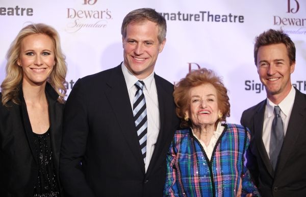 Amy Griffin, John Griffin, Alice Griffin and Edward Norton Photo