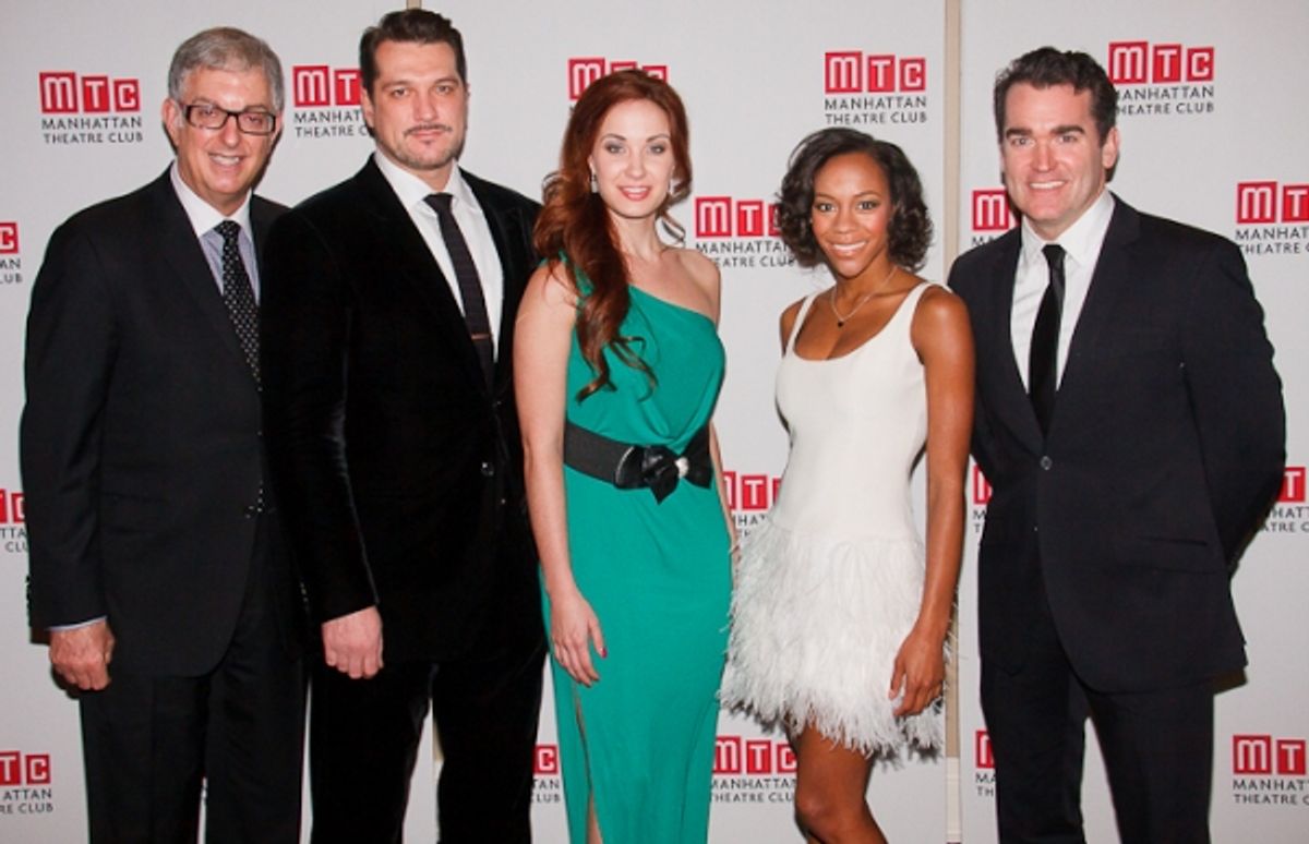 Joel Silverman, Paulo Szot, Sierra Boggess, Nikki M. James, and Brian d'Arcy James at 