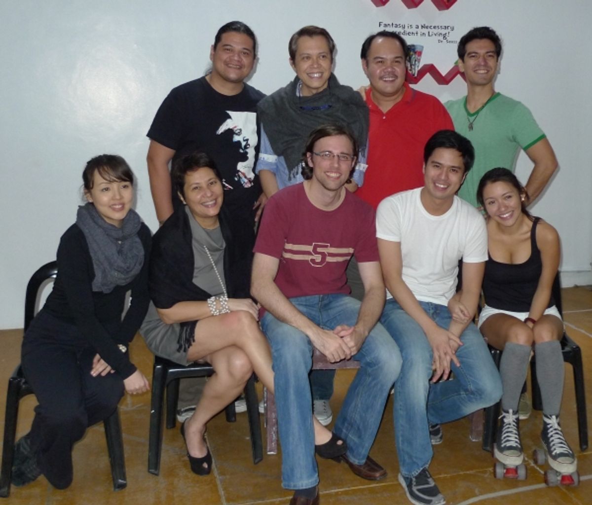 Jamie Wilson, Michael Williams, Oliver Usison, Hans Eckstein, Cris Villonco, Juno Henares, James Stacey, Topper Fabregas, Gianina Ocampo at 