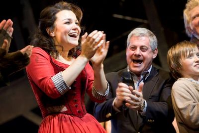 Cameron Mackintosh and Samantha Barks - Les Mis Film Eponine Announcement - Photo cre Photo
