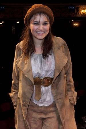 Samantha Barks (Eponine) backstage after the curtain call of LES MISERABLES at the Queen's Theatre, London, Britain - 21 Jun 2010 Photo by Dan Wooller/Rex @ BroadwayWorld Samantha Barks (Eponine) backstage after the curtain call of LES MISERABLES at the Qu Photo
