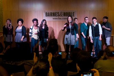 Lindsay Mendez and the cast of Godspell Photo