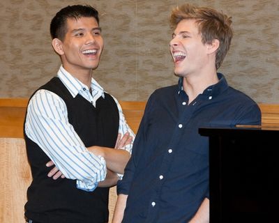 Telly Leung and Hunter Parrish Photo