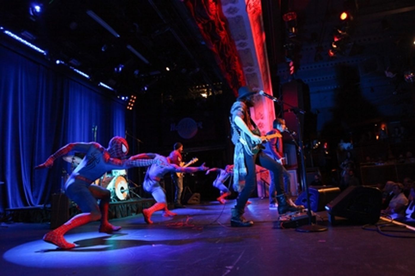 Photo Flash: Cast of SPIDER-MAN Performs on IMUS  Image