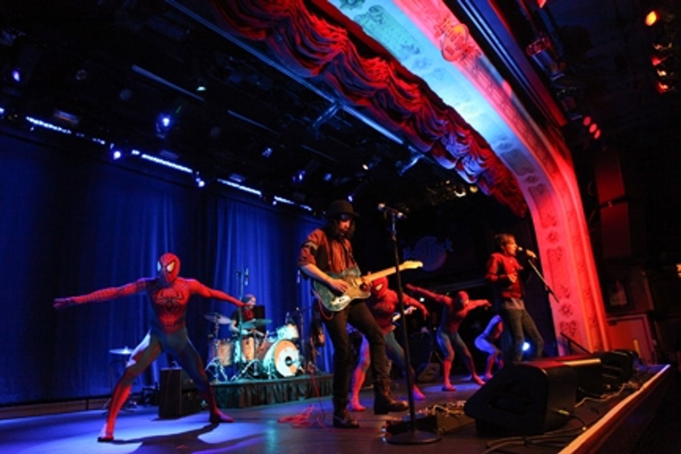 Photo Flash: Cast of SPIDER-MAN Performs on IMUS  Image